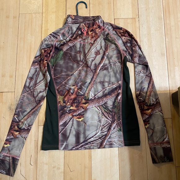 Huntworth camouflage and pink half zip pullover - Picture 2 of 4